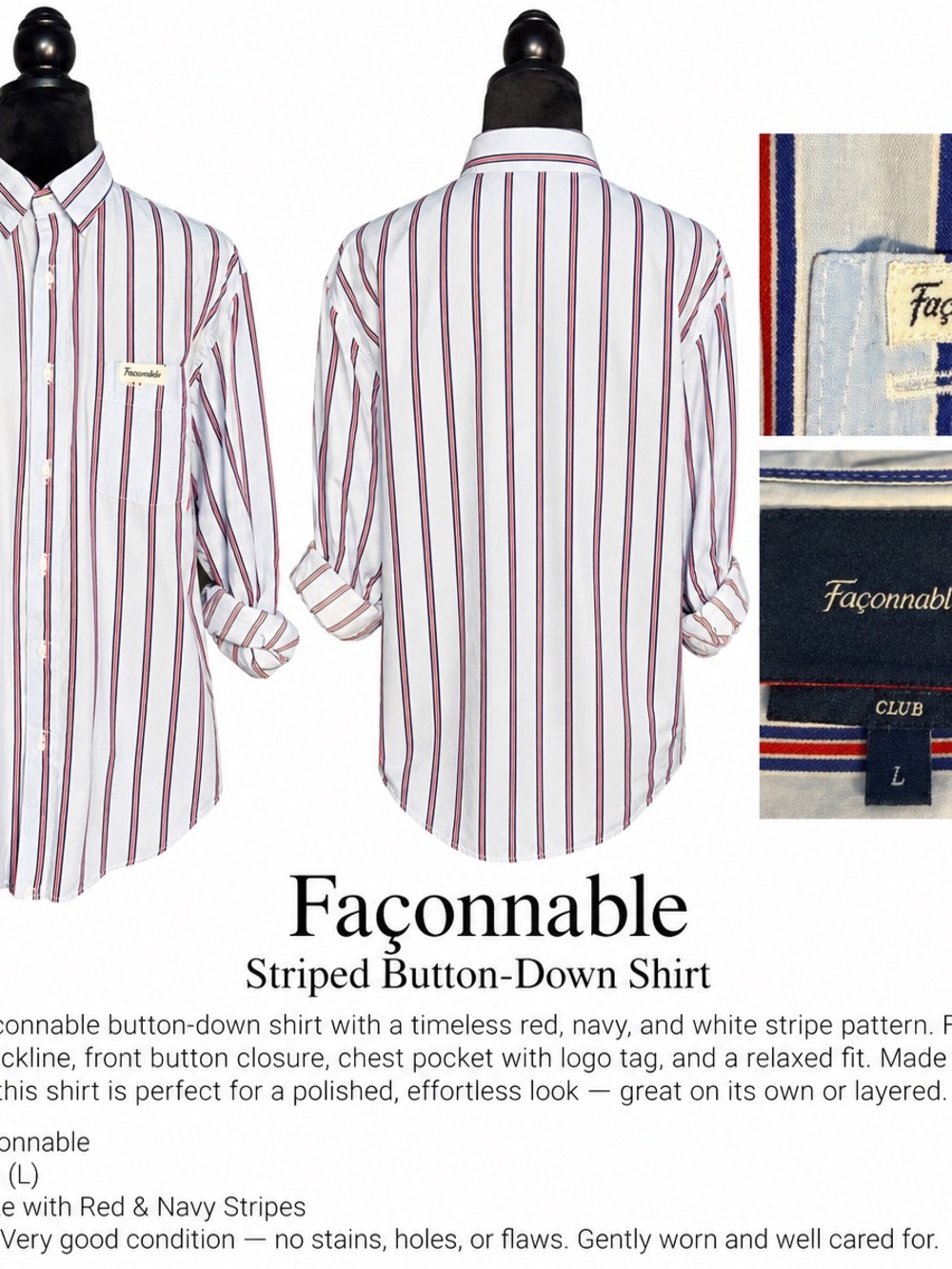 Men’s striped button down
